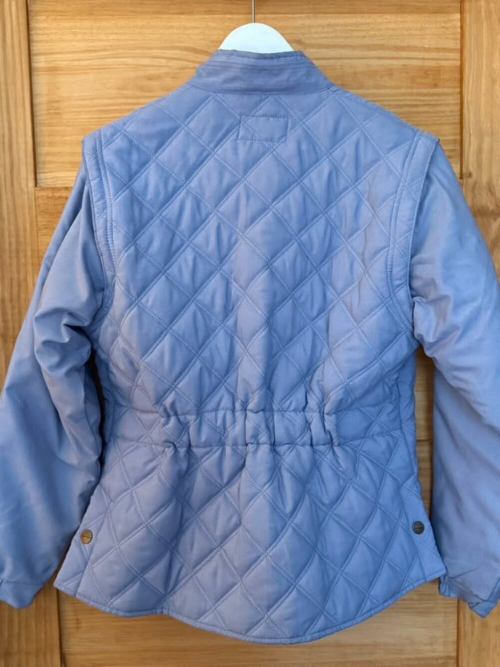 Tuff Rider Quilted Duet Equestrian Jacket in Periwinkle Blue Women's size L - Picture 3 of 4